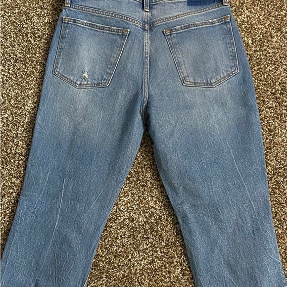 Abercrombie The Boyfriend Mid Rise Distressed 33S - Picture 2 of 3